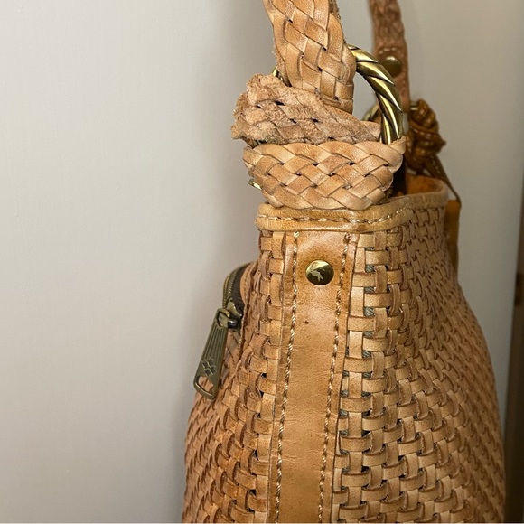 Patricia Nash Castelli Woven Leather Crossbody Shoulder Bag - Picture 3 of 11